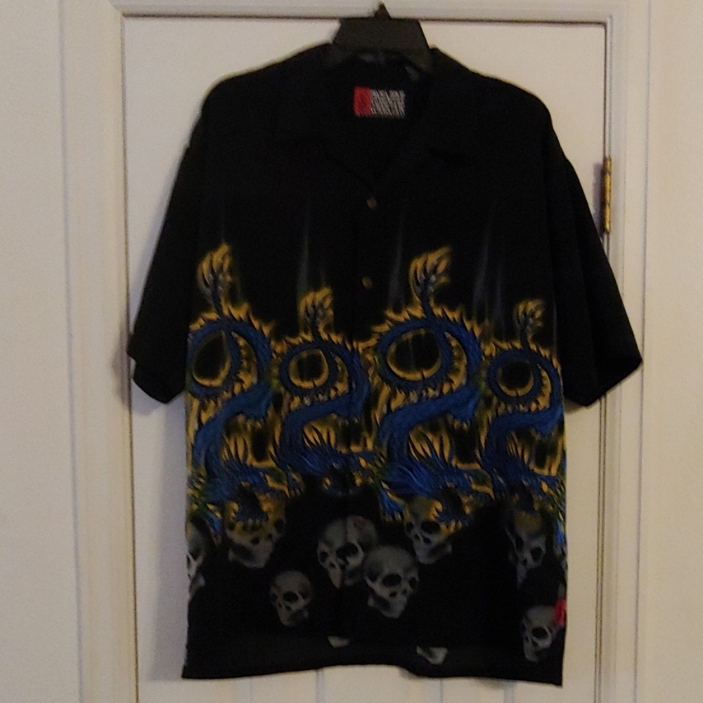 Pineapple Collection Dragons and Skulls shirt